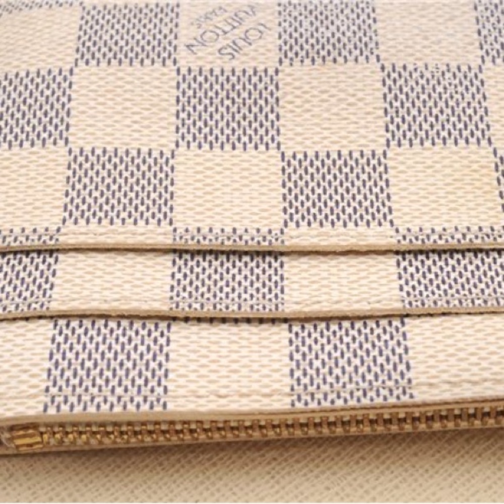 Auth Louis Vuitton Damier Azur Portef euille Sarah Long Wallet - Picture 16 of 16